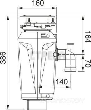 Измельчитель пищевых отходов Franke Slim 125 134.0715.094
