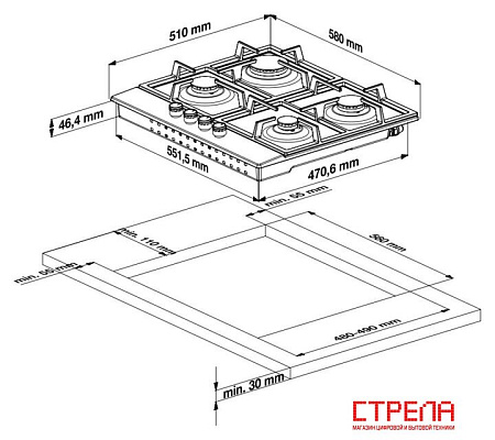 Варочная панель BEKO HILW 64122 S