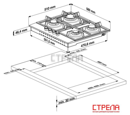 Варочная панель BEKO HILW 64122 S