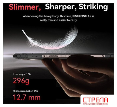 Телефон Cubot KingKong AX 12GB/256GB (черный)