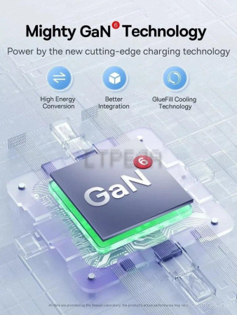 Сетевое зарядное Baseus GaN6 Pro Fast Charger 2C+2U 65W P10162701213-00 (белый)