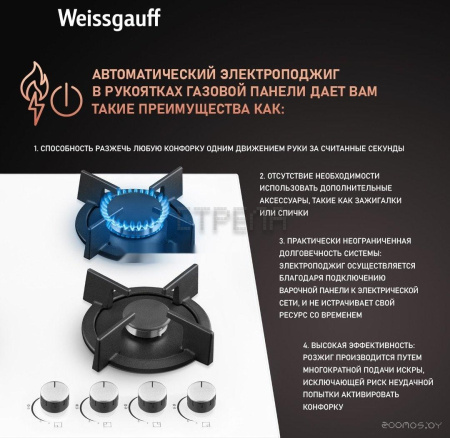 Варочная панель Weissgauff HG 640 WGH