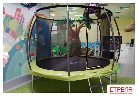 Батут Atlas Sport 312 см - 10ft Master (с лестницей, зеленый)