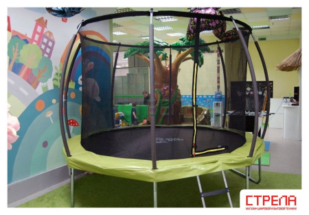 Батут Atlas Sport 312 см - 10ft Master (с лестницей, зеленый)