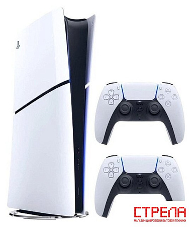 Игровая приставка Sony PlayStation 5 Slim Digital Edition CFI-21XX (2 ревизия, без дисковода, 2 геймпада)