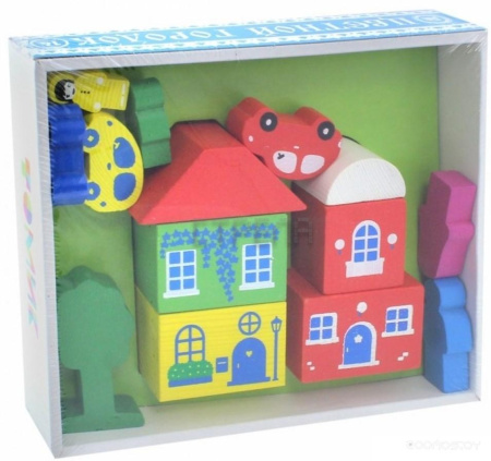 Конструктор Томик Цветной городок (Зеленый) (8688-4)