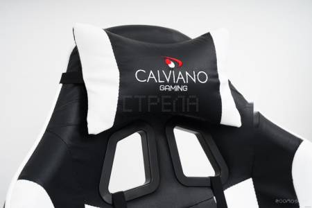 Игровое (геймерское) кресло Calviano 1583 (черный/белый)
