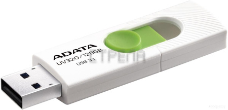 USB Flash A-Data UV320 128GB (белый/зеленый)