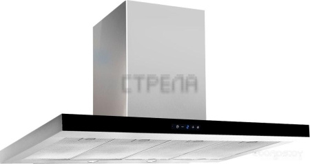 Кухонная вытяжка AKPO Feniks Slim Glass 90 WK-9 (нержавеющая сталь/черный)