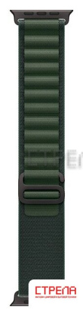 Умные часы Apple Watch Ultra 2 LTE 49 мм (титановый корпус, черный/темно-зеленый, ремешок из полиэстера S)