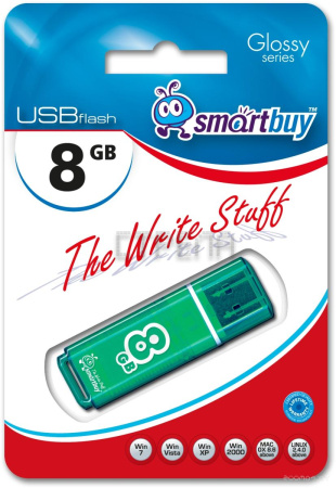 USB Flash SmartBuy Glossy 8GB (Green) (SB8GBGS-G)