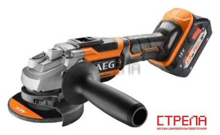 Угловая шлифмашина AEG Powertools BEWS 18-125BL-502C 4935464417 (с 2-мя АКБ, кейс)