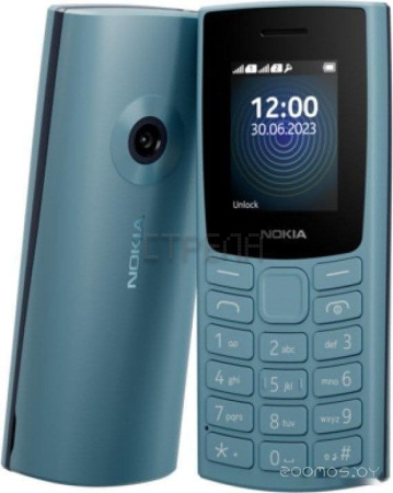 Кнопочный телефон Nokia 110 (2023) Dual SIM TA-1567 (небесно-голубой)