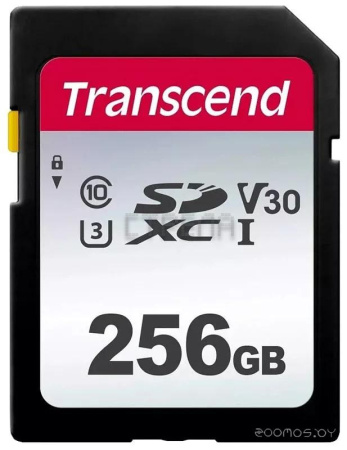 Карта памяти Transcend microSDXC 300S 256GB (с адаптером)