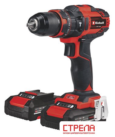 Ударная дрель-шуруповерт Einhell TE-CD 18/40 Li-i +64 4513992 (с 2-мя АКБ, кейс)