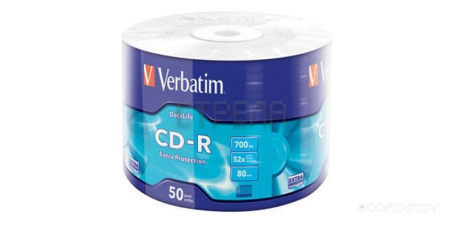 CD-R Verbatim 700Mb 52x shrink (43787) (50 шт)