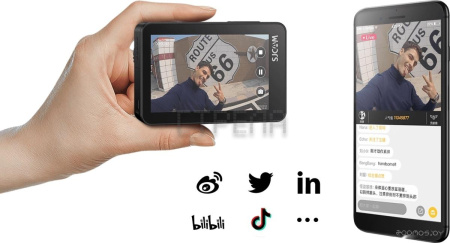 Экшен-камера Sjcam SJ10 Pro Dual Screen (черный)