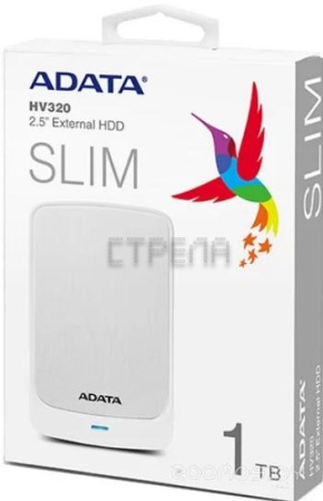 Внешний жёсткий диск A-Data HV320 1TB (White) (AHV320-1TU31-CWH)