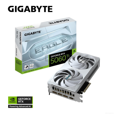 Видеокарта Gigabyte GeForce RTX 5060 Ti Eagle OC Ice 16G GV-N506TEAGLEOC ICE-16GD