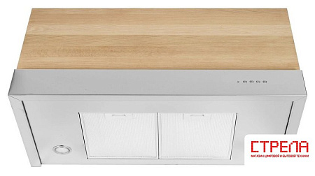 Кухонная вытяжка Elikor Фарм 90H-650-E3D (нержавеющая сталь/дуб неокрашенный)