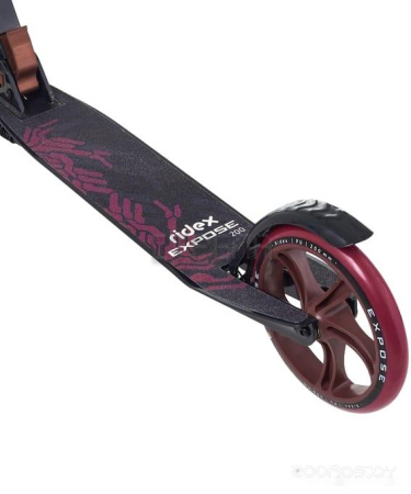 Двухколесный подростковый самокат Ridex Expose (бордовый/черный)