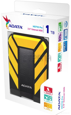 Внешний жёсткий диск A-Data HD710 Pro 1TB (Yellow) (AHD710P-1TU31-CYL)