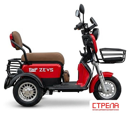 Грузовой электроскутер BNP Zevs new (красный)