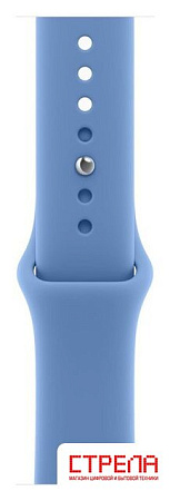 Умные часы Apple Watch Series 12 46 мм (алюминиевый корпус, серый космос/синий, спортивный силиконовый ремешок S/M)