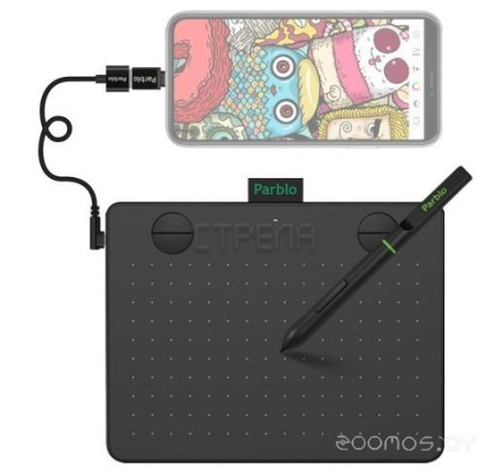 Графический планшет Parblo A640 V2 (черный)