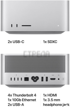 Компактный компьютер Apple Mac Studio M1 Ultra MJMW3