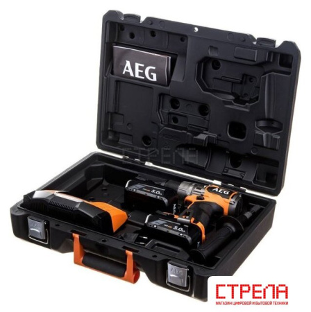 Ударная дрель-шуруповерт AEG Powertools BSB 18C3BL-502C 4935478939 (с 2-мя АКБ 5 Ач, кейс)