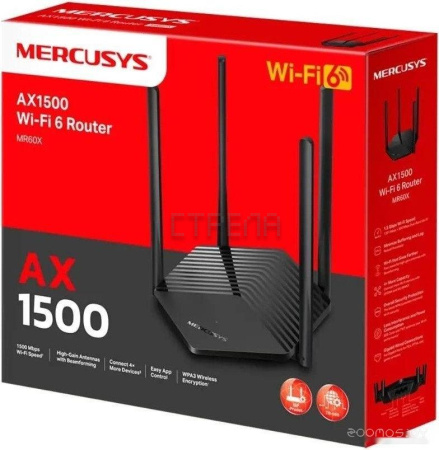 Wi-Fi роутер Mercusys MR60X V2