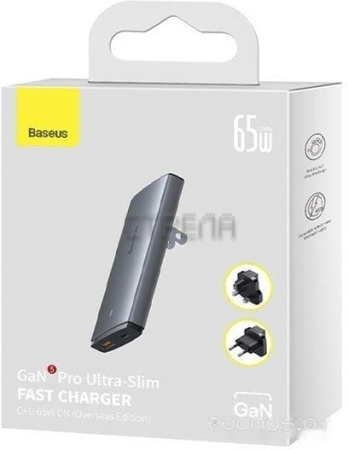 Сетевое зарядное Baseus GaN5 Pro Ultra-Slim Fast Charger C+U 65W CCGP150113 (китайская версия)