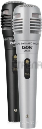 Стерео микрофон BBK CM215 (черный+серебристый)