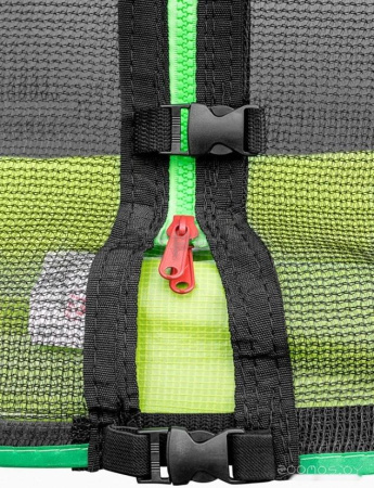 Батут Alpin 4.35 м с защитной сеткой и лестницей