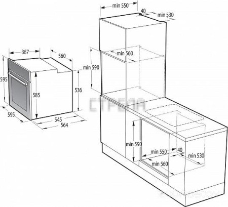 Духовой шкаф Korting OKB 6820 EX