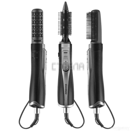 Фен-щетка Endever Aurora-502 (серебристый/черный)