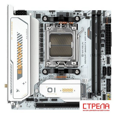 Материнская плата Maxsun eSport B650ITX WiFi Ice
