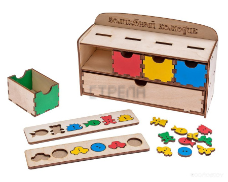 Развивающая игра Smile Decor Волшебный комодик. Пуговки / А024