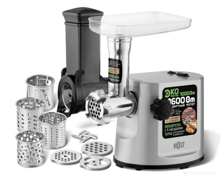 Мясорубка электрическая Holt HT-MG-007 (серебристый)