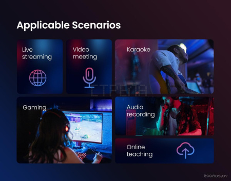 Проводной микрофон Haylou GX1