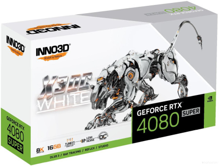 Видеокарта Inno3D GEFORCE RTX 4080 SUPER X3 OC WHITE N408S3-166XX-18703259