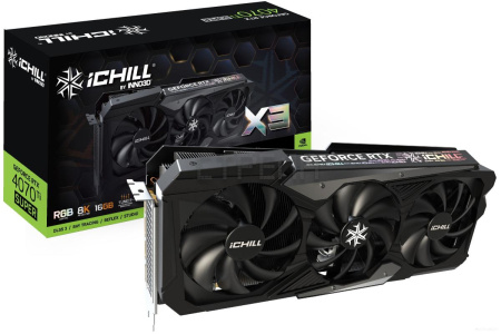 Видеокарта Inno3D GEFORCE RTX 4070 Ti SUPER ICHILL X3 C407TS3-166XX-186148H