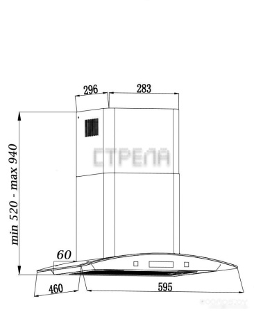 Кухонная вытяжка Grand Blagnac GC 60 (нержавеющая сталь)