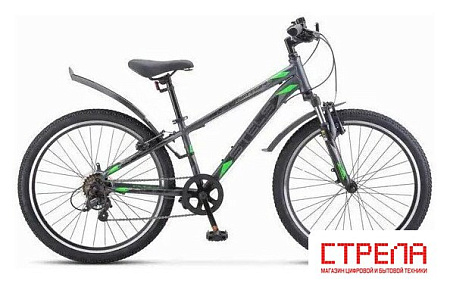 Велосипед Stels Turbo 400 V 2025 (темно-серый/зеленый)