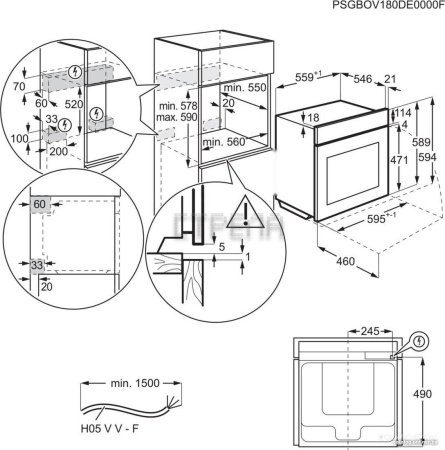Электрический духовой шкаф Electrolux EOE8P39WX