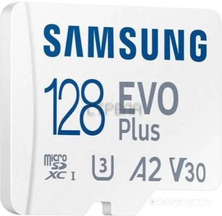 Карта памяти Samsung EVO Plus 2021 microSDXC 128GB (с адаптером)