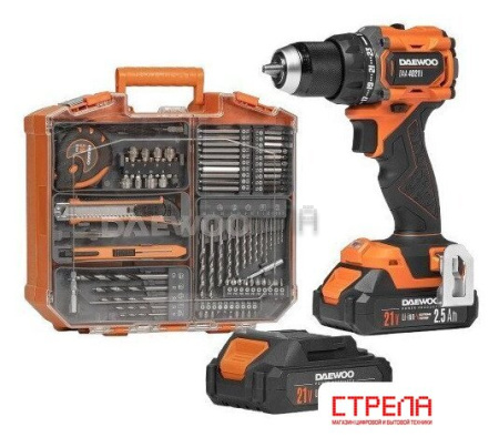 Дрель-шуруповерт Daewoo Power DAA 4021Li Set Box (с 2-мя АКБ, кейс)