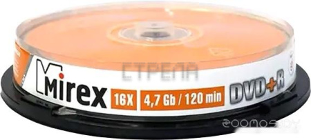 DVD-R диск Mirex 4.7Gb 16x UL130013A1L (10 шт.)