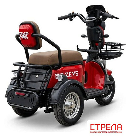 Грузовой электроскутер BNP Zevs new (красный)